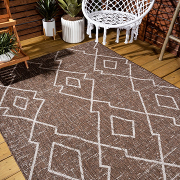 Carwa Tribal Diamond Trellis Indoor/outdoor Area Rug